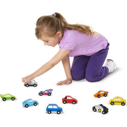 Melissa & Doug Σετ Διάφορα Ξύλινα Οχήματα 13178