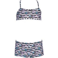 Arena Tropical Summer Αθλητικό Παιδικό Μαγιό Bikini Set για Κορίτσι Μαύρο Λευκό 003083-105