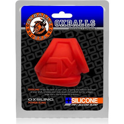 Oxballs Oxsling Cocksling Ελαστικό Δαχτυλίδι Πέους & Όρχεων Σιλικόνης Κόκκινο