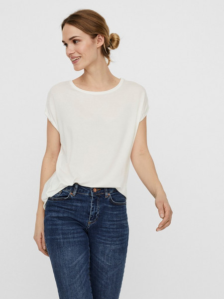 T-shirt loose fit λευκό Vero Moda