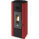 Eva Calor Lilli 6 Bordeaux Σόμπα Pellet Αερόθερμη 6kW