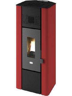 Eva Calor Lilli 6 Bordeaux Σόμπα Pellet Αερόθερμη 6kW