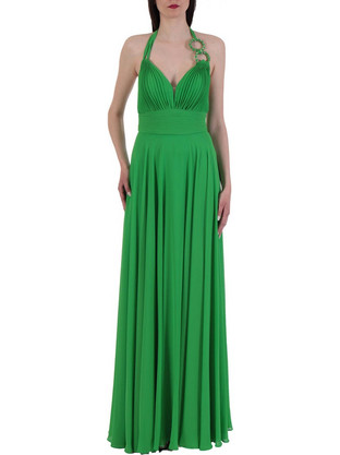 Allure Maxi Καλοκαιρινό Φόρεμα για Γάμο / Βάπτιση Πράσινο A3641