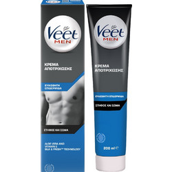 Veet Ανδρική Αποτριχωτική Κρέμα για Ευαίσθητες Επιδερμίδες 200ml