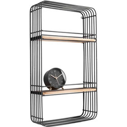Ραφιέρα Τοίχου PT3378 Linea Rectangle Black Present Time
