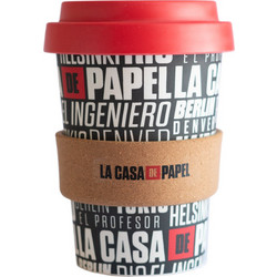 Κούπα Ταξιδιού Bamboo με Καπάκι 400ml LA CASA DE PAPEL