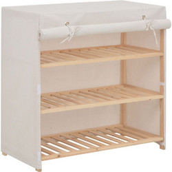 vidaXL Παπουτσοθήκη Υφασμάτινη Μ79xΠ40xΥ80cm 248194