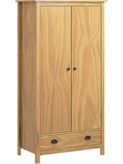 vidaXL Δίφυλλη Ντουλάπα Ρούχων Hill Range Φυσικό Χρώμα 89x50x170cm 288947