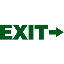 Next επιγραφή αυτοκόλλητο Exit 7x22εκ