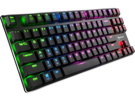 Sharkoon Purewriter TKL Μηχανικό Gaming Πληκτρολόγιο TenKeyLess με Kailh Blue Διακόπτες RGB Black