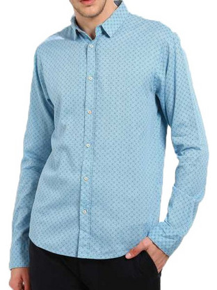Scotch & Soda Ανδρικό Πουκάμισο Μακρυμάνικο 136343-219 Blue
