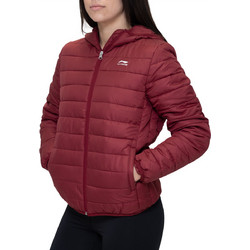 Li-Ning Dna Short Γυναικείο Μπουφάν Χειμωνιάτικο Puffer Κοντό Μπορντό AJMN016-2