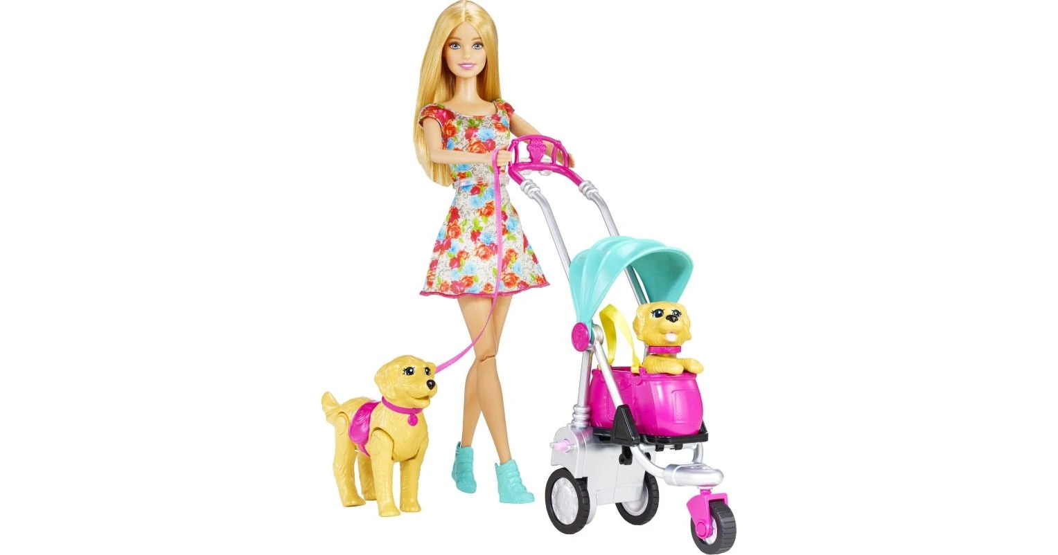 Barbie 2025 strollin pups