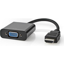 NEDIS CCGT34900BK02 HDMI - VGA Adapter Cable HDMI Connector VGA Female + 3.5 mm