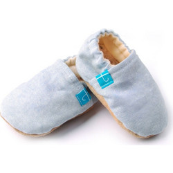 TiTot Baby Run Chambray Βρεφικά Παντοφλάκια Αγκαλιάς Γαλάζια