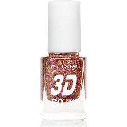 Elixir Fast Dry 3D 270 Glitter Βερνίκι Νυχιών Μακράς Διαρκείας Quick Dry 13ml