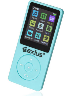 Naxius MP-10 MP4 Player 64GB με Οθόνη 1.8" με Bluetooth & Ραδιόφωνο Μπλε