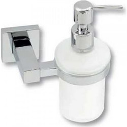 Σαπουνοθήκη dispenser νίκελ τετράγωνη ροζέτα
