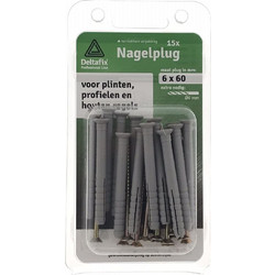 Σετ βύσματα καρφωτά με βίδα 6x60mm 15 τεμ. 000535 Deltafix 23444-3095