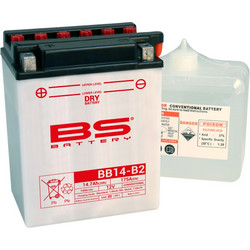 BS Μπαταρία Μοτοσυκλέτας BB14-B2 175A 14.7Ah