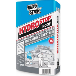 Durostick Hydrostop Roof Ελαστομερές Επαλειφόμενο Μονωτικό Στεγανωτικό Τσιμεντοειδές Κονίαμα Ταράτσας Λευκό 11kg