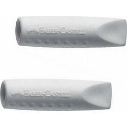 Σετ Γόμες Faber Castell Καπάκι 2Τεμ. Γκρι 187000