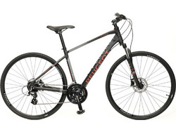 Peugeot T14-FS Ποδήλατο Trekking 28" Αλουμινίου με 24 Ταχύτητες Μαύρο