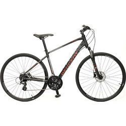 Peugeot T14-FS Ποδήλατο Trekking 28" Αλουμινίου με 24 Ταχύτητες Μαύρο