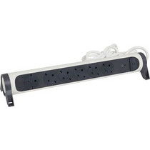 Legrand Mε 6 Πρίζες Σούκο SPD Καλώδιο 1.5Μ Black/White Πολύπριζο