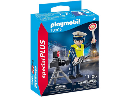 Playmobil Special Plus Τροχονόμος Με Ραντάρ Ελέγχου Ταχύτητας για 4+ Ετών 70305