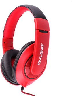 Ovleng X13 Ενσύρματα Ακουστικά On Ear Κόκκινα