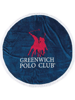 Greenwich Polo Club 2824 Στρογγυλή Πετσέτα Θαλάσσης Μπλε