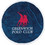 Greenwich Polo Club 2824 Στρογγυλή Πετσέτα Θαλάσσης Μπλε