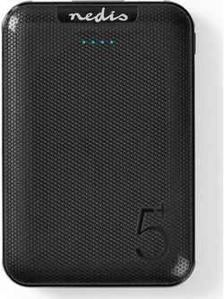 Nedis UPBK5002BK Power Bank 5000mAh με 2 Θύρες USB-A Black