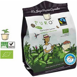 ΚΑΨΟΥΛΑ ESPRESSO PURO FAIRTRADE BIO PRAIRIE ΣΥΜΒΑΤΗ ΜΕ ΜΗΧΑΝΗ ΤΥΠΟΥ NESPRESSO 10CAPS
