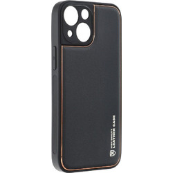 Forcell Leather Back Cover Black (iPhone 13 mini)