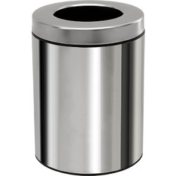 Καλάθι Απορριμμάτων (Φ21x28) Pam & Co 5lt 2128 Inox