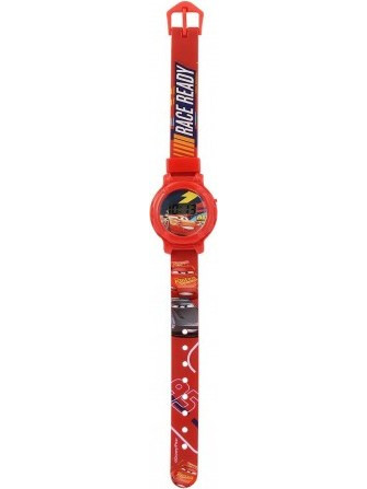 Παιδικό ρολόι αναλογικό κόκκινο Cars Disney digital watch race ready T17003