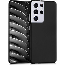 KWmobile Flexible Rubber Case Θήκη Σιλικόνης Μαύρη για το Samsung Galaxy S21 Ultra 5G (200-109-042)