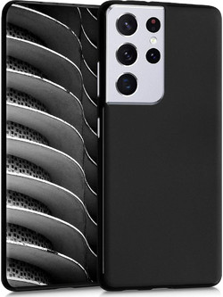 KWmobile Flexible Rubber Case Θήκη Σιλικόνης Μαύρη για το Samsung Galaxy S21 Ultra 5G (200-109-042)