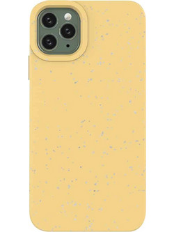 Eco Case Case for iPhone 11 Pro Max Silicone Cover Phone Cover Yellow