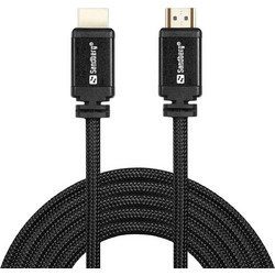 Sandberg Καλώδιο HDMI 2.0 Braided HDMI Male to HDMI Male 1m Black