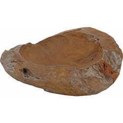ΜΠΩΛ ΞΥΛΙΝΟ TEAK ΦΥΣΙΚΟ ΡΟΥΣΤΙΚ 30CM