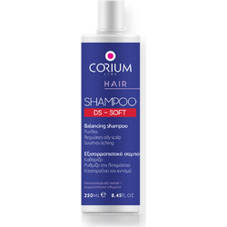 Corium Ds Soft Σαμπουάν κατά της Σμηγματορροϊκής Δερματίτιδας για Λιπαρά Μαλλιά 250ml