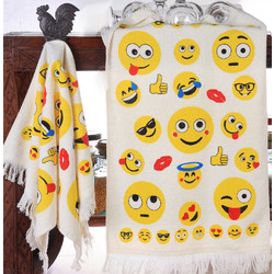 MC DECOR ΠΕΤΣΕΤΑ ΚΟΥΖΙΝΑΣ ΒΕΛΟΥΤΕ 40Χ60CM SMILE - ΛΕΥΚΟ - MC DECOR MCD.KTP.002