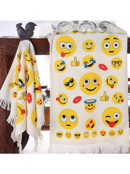 MC DECOR ΠΕΤΣΕΤΑ ΚΟΥΖΙΝΑΣ ΒΕΛΟΥΤΕ 40Χ60CM SMILE - ΛΕΥΚΟ - MC DECOR MCD.KTP.002