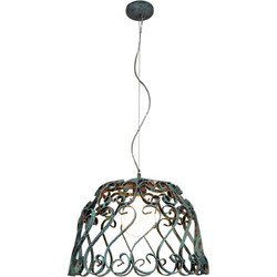 Home Lighting Lewis Κρεμαστό Φωτιστικό Οροφής Μονόφωτο E27 Μπρονζέ HL-3586-1 77-4026