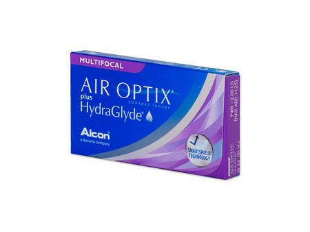 Alcon & Ciba Vision Air Optix plus HydraGlyde Multifocal Μηνιαίοι Φακοί Επαφής Πολυεστιακοί Σιλικόνης Υδρογέλης 3τμχ