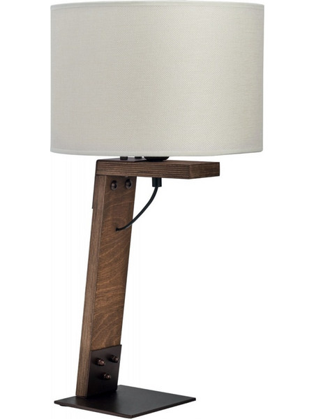 Arkolight 5420-230 Πορτατίφ Ε27 Λευκό Καφέ Φ30xΥ60cm