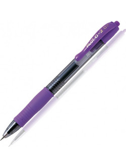 Pilot G-2 Στυλό Gel 0.7mm Μωβ